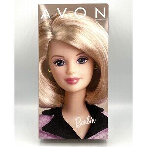 1998 Avon Representative Special Edition Blonde Bob Barbie Doll NIB Pink Blazer